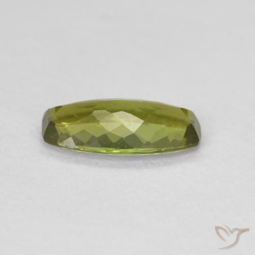 Tourmaline Vert jaunâtre naturelle Coussin, 1.34 ct, VVS-VS