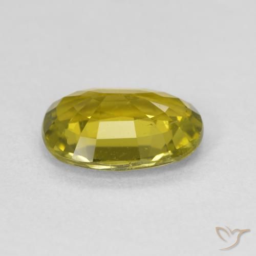 Tourmaline Vert jaunâtre naturelle Coussin, 1.80 ct, VVS-VS