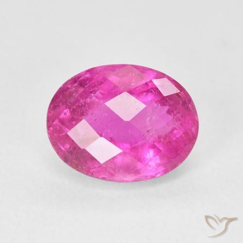 Tourmaline Rose vif naturelle ovale, 3.20 ct, VS