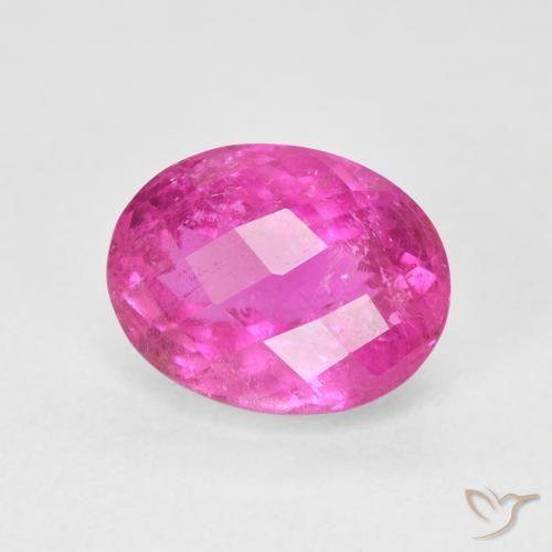 Tourmaline Rose vif naturelle ovale, 3.20 ct, VS