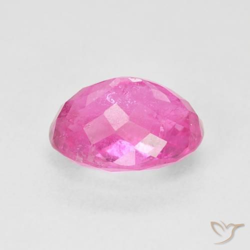 Tourmaline Rose vif naturelle ovale, 3.20 ct, VS