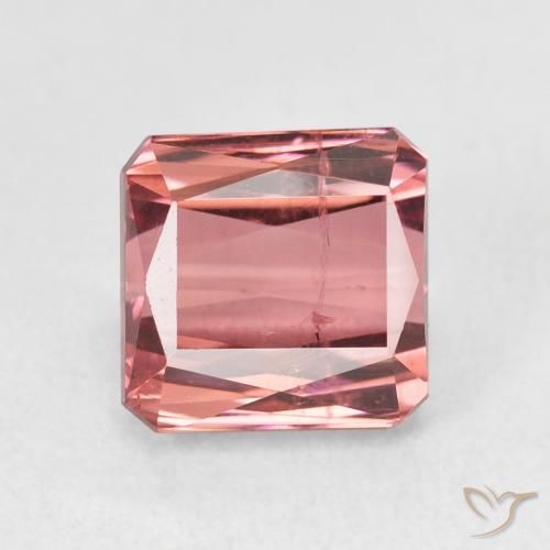 Tourmaline Rose foncé naturelle Octogone / coupe Émeraude, 2.78 ct, SI