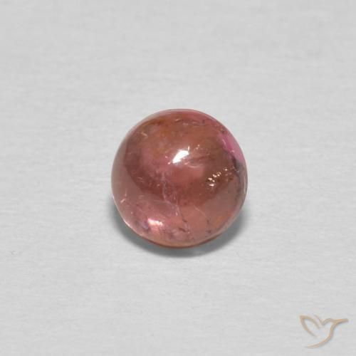 Tourmaline Rose rougeâtre naturelle Tour, 0.59 ct, Transparent