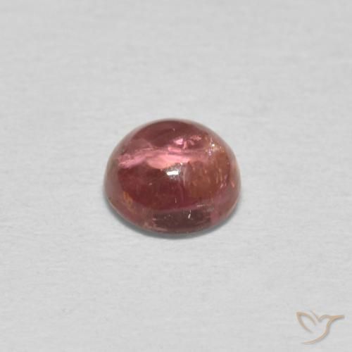 Tourmaline Rose rougeâtre naturelle Tour, 0.59 ct, Transparent