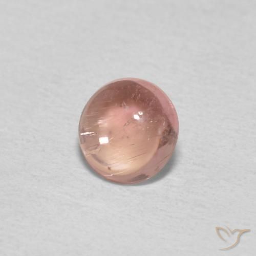 Tourmaline Saumon Rose naturelle Tour, 0.50 ct, Transparent