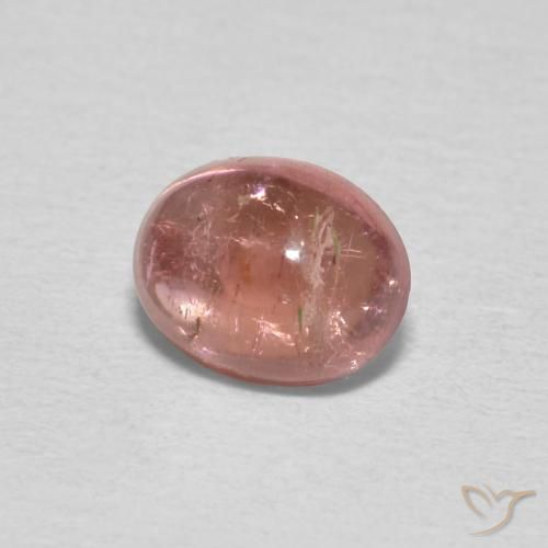 Tourmaline Rose moyen naturelle ovale, 0.83 ct, Transparent