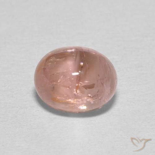 0.98ct Naturel Saumon Rose Tourmaline, ovale, Transparent