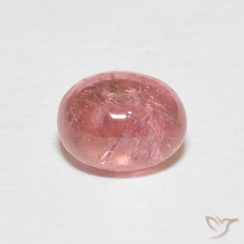 0.85ct Naturel Rose chaud et léger Tourmaline, ovale, Transparent