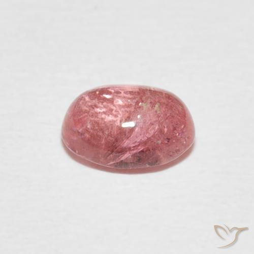 Tourmaline Rose chaud et léger naturelle ovale, 0.85 ct, Transparent