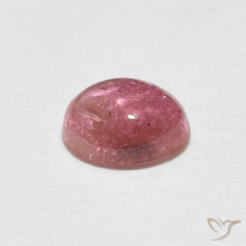 Tourmaline Rose vif naturelle ovale, 0.70 ct, Transparent