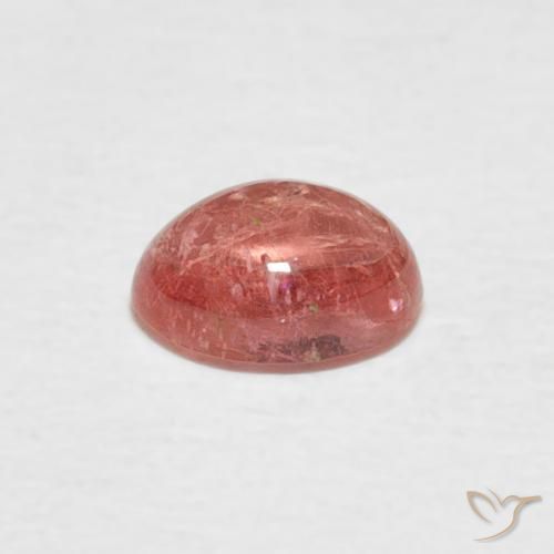 Tourmaline Rouge indien naturelle ovale, 0.62 ct, Transparent