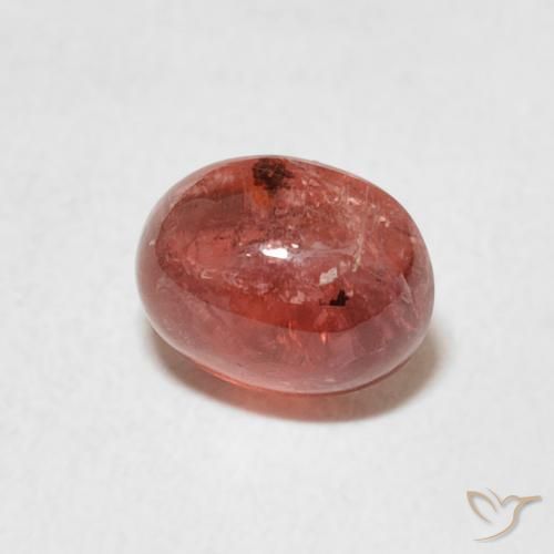 Tourmaline Rouge moyen naturelle ovale, 1.36 ct, Transparent