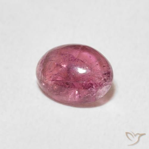 Tourmaline Rose clair naturelle ovale, 0.65 ct, Transparent