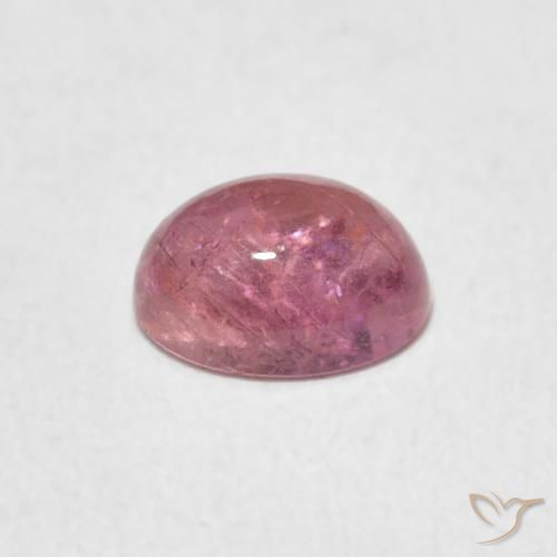 Tourmaline Rose vif naturelle ovale, 0.81 ct, Transparent
