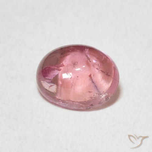 Tourmaline Rose vif naturelle ovale, 1.08 ct, Transparent