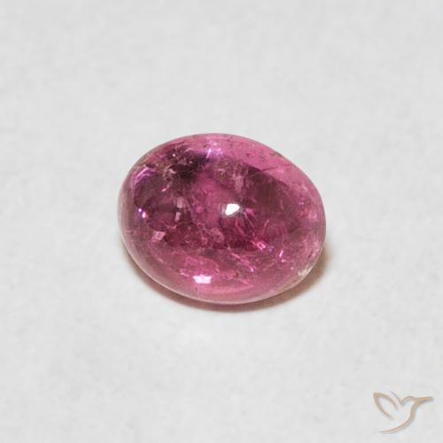 Tourmaline Orange rose naturelle ovale, 0.78 ct, Transparent