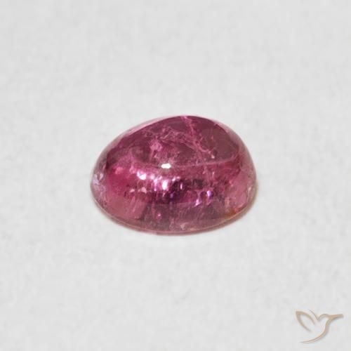 Tourmaline Orange rose naturelle ovale, 0.78 ct, Transparent