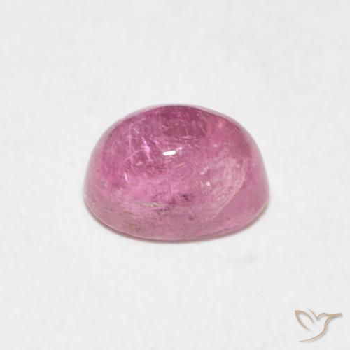 Tourmaline Rose vif naturelle ovale, 0.84 ct, Transparent
