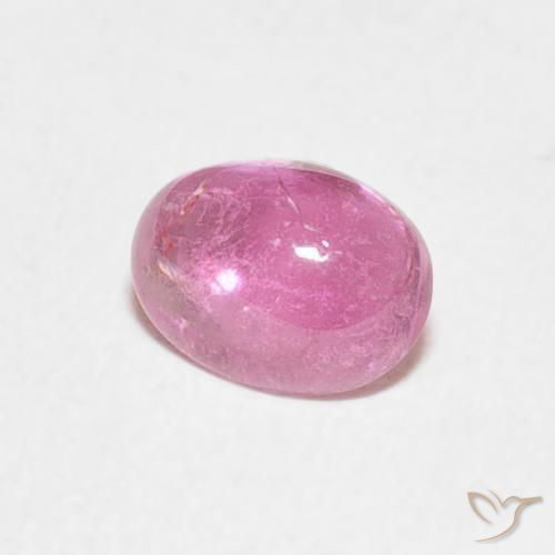 Tourmaline Rose vif naturelle ovale, 0.68 ct, Transparent