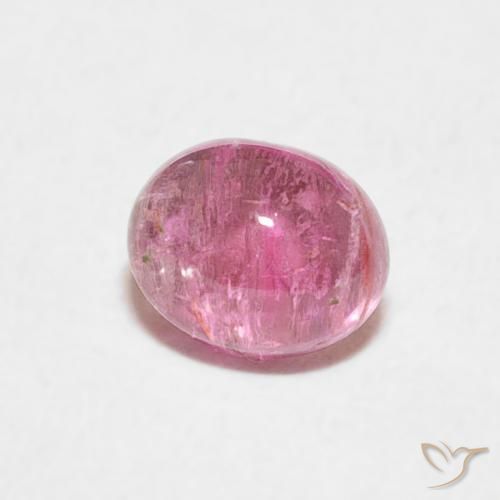 Tourmaline Rose bubblegum naturelle ovale, 0.83 ct, Transparent