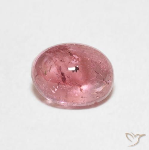 0.80ct Naturel Rose bubblegum Tourmaline, ovale, Transparent