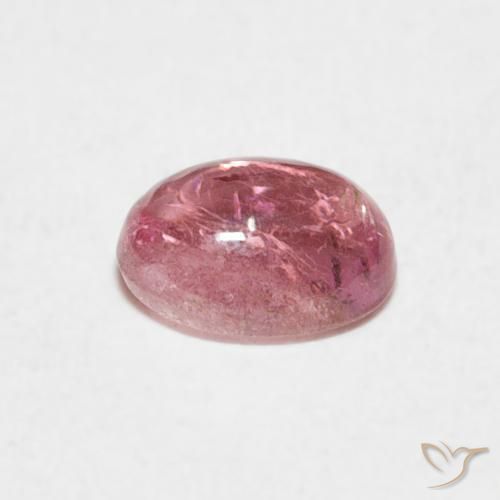 Tourmaline Rose bubblegum naturelle ovale, 0.80 ct, Transparent