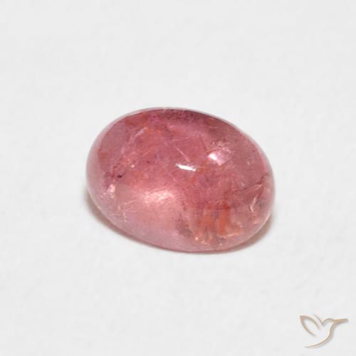 Tourmaline Rose vif naturelle ovale, 0.73 ct, Transparent