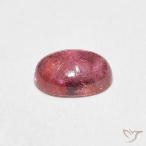 Tourmaline Rose vif naturelle ovale, 0.73 ct, Transparent