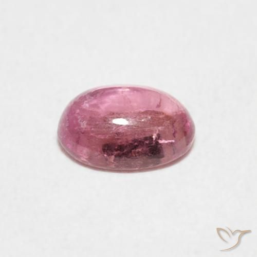 Tourmaline Rose bubblegum naturelle ovale, 0.65 ct, Transparent