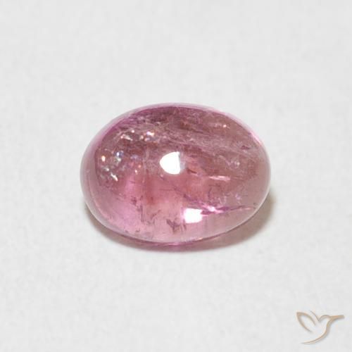 Tourmaline Rose moyen naturelle ovale, 0.72 ct, Transparent