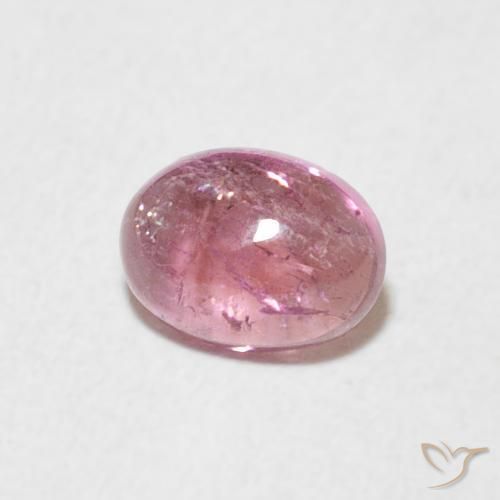 Tourmaline Rose moyen naturelle ovale, 0.72 ct, Transparent