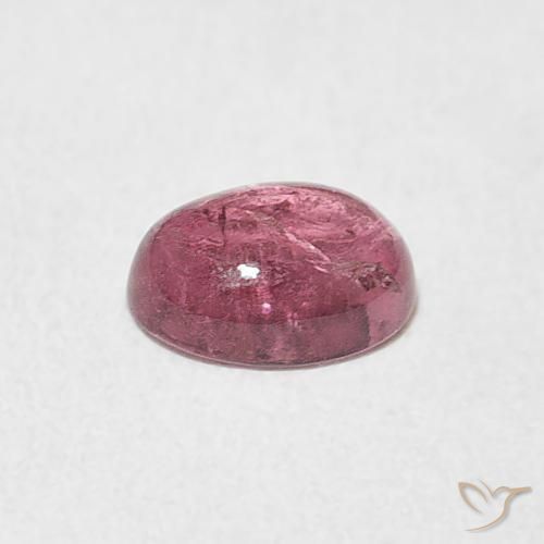 Tourmaline Rose moyen naturelle ovale, 0.72 ct, Transparent