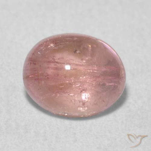 Tourmaline Rose clair naturelle ovale, 0.75 ct, Transparent