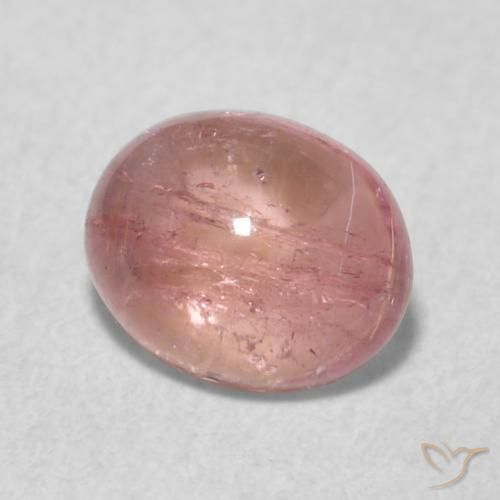 Tourmaline Rose clair naturelle ovale, 0.75 ct, Transparent