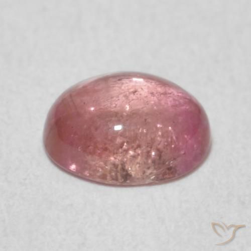 Tourmaline Rose clair naturelle ovale, 0.75 ct, Transparent