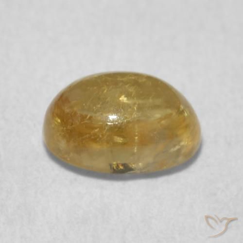 Tourmaline Jaune Toscane naturelle ovale, 0.72 ct, Transparent