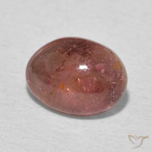 Tourmaline Bois de rose naturelle ovale, 1.40 ct, Transparent
