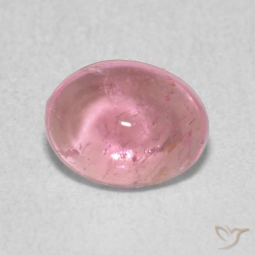 0.65ct Naturel Rose bubblegum léger Tourmaline, ovale, Transparent