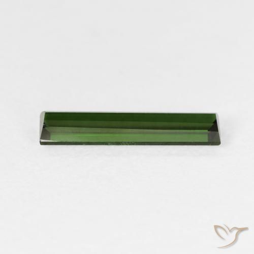 Tourmaline Forêt verte naturelle Baquette, 1.16 ct, VS
