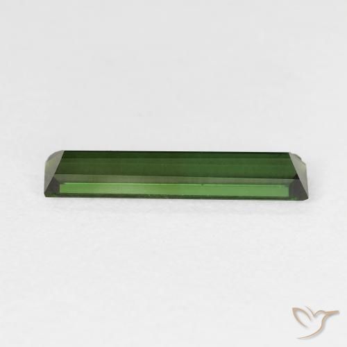 Tourmaline Forêt verte naturelle Baquette, 1.28 ct, VS