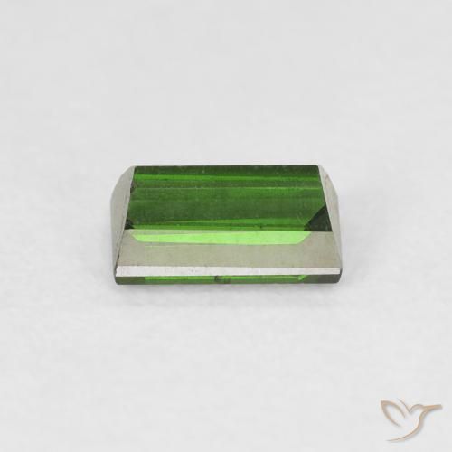 Tourmaline Vert foncé naturelle Baquette, 0.55 ct, VS