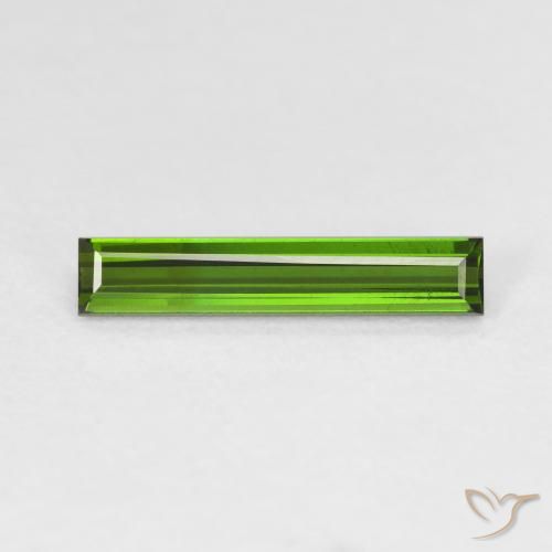 1.17ct Naturel Vert foncé Tourmaline, Baquette, VVS-VS