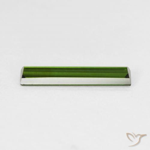 Tourmaline Vert foncé naturelle Baquette, 1.17 ct, VVS-VS