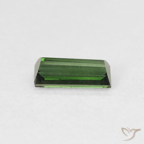 Tourmaline Forêt verte naturelle Baquette, 0.46 ct, VVS-VS