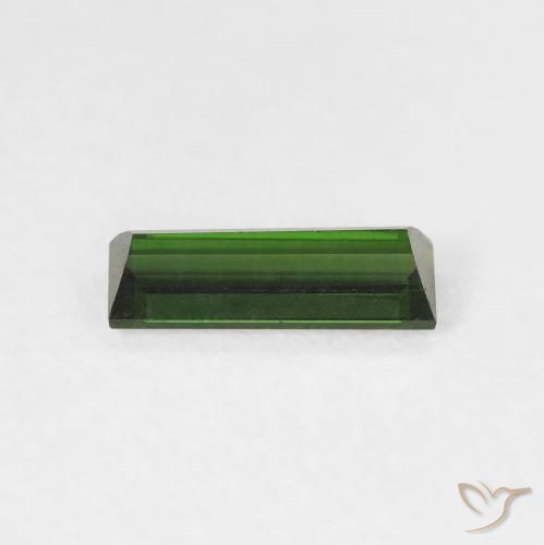 Tourmaline Forêt verte naturelle Baquette, 0.75 ct, VVS-VS