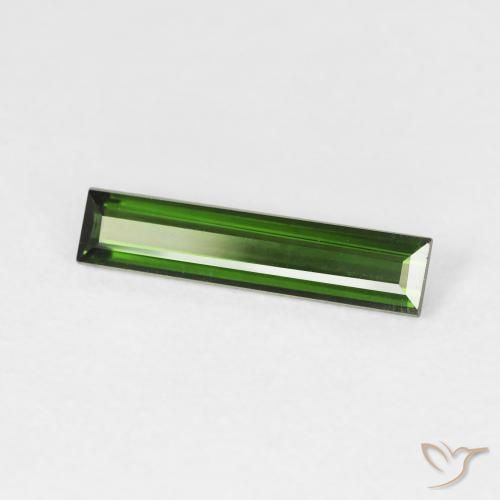 Tourmaline Forêt verte naturelle Baquette, 0.85 ct, VVS-VS