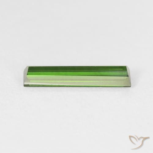 Tourmaline Forêt verte naturelle Baquette, 0.85 ct, VVS-VS