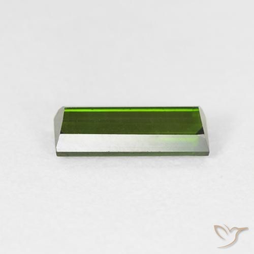 Tourmaline Vert moyen naturelle Baquette, 1.08 ct, VVS-VS