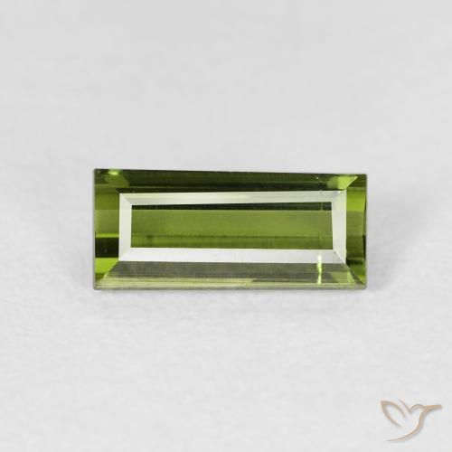 1.20ct Naturel Vert terre Tourmaline, Baquette, VVS-VS