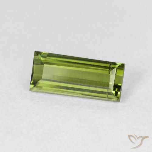 Tourmaline Vert terre naturelle Baquette, 1.20 ct, VVS-VS